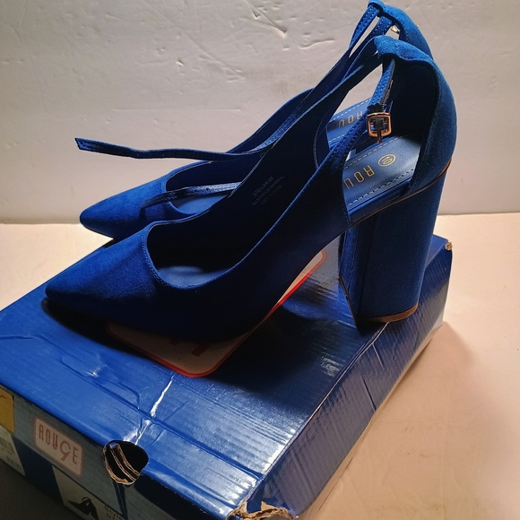 Rouge Helium Elegant Royal Blue Heels - Picture 5 of 5
